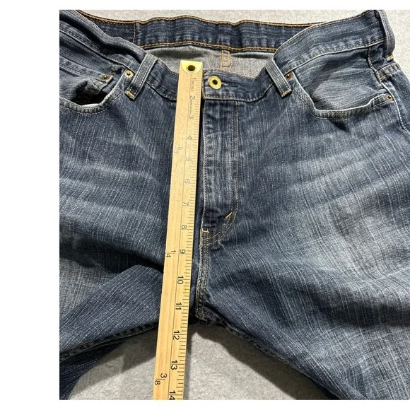 Levis 569 Loose Straight Jeans Mens 36x30 Blue Medium Wash Denim 00569-0041 - Picture 6 of 11